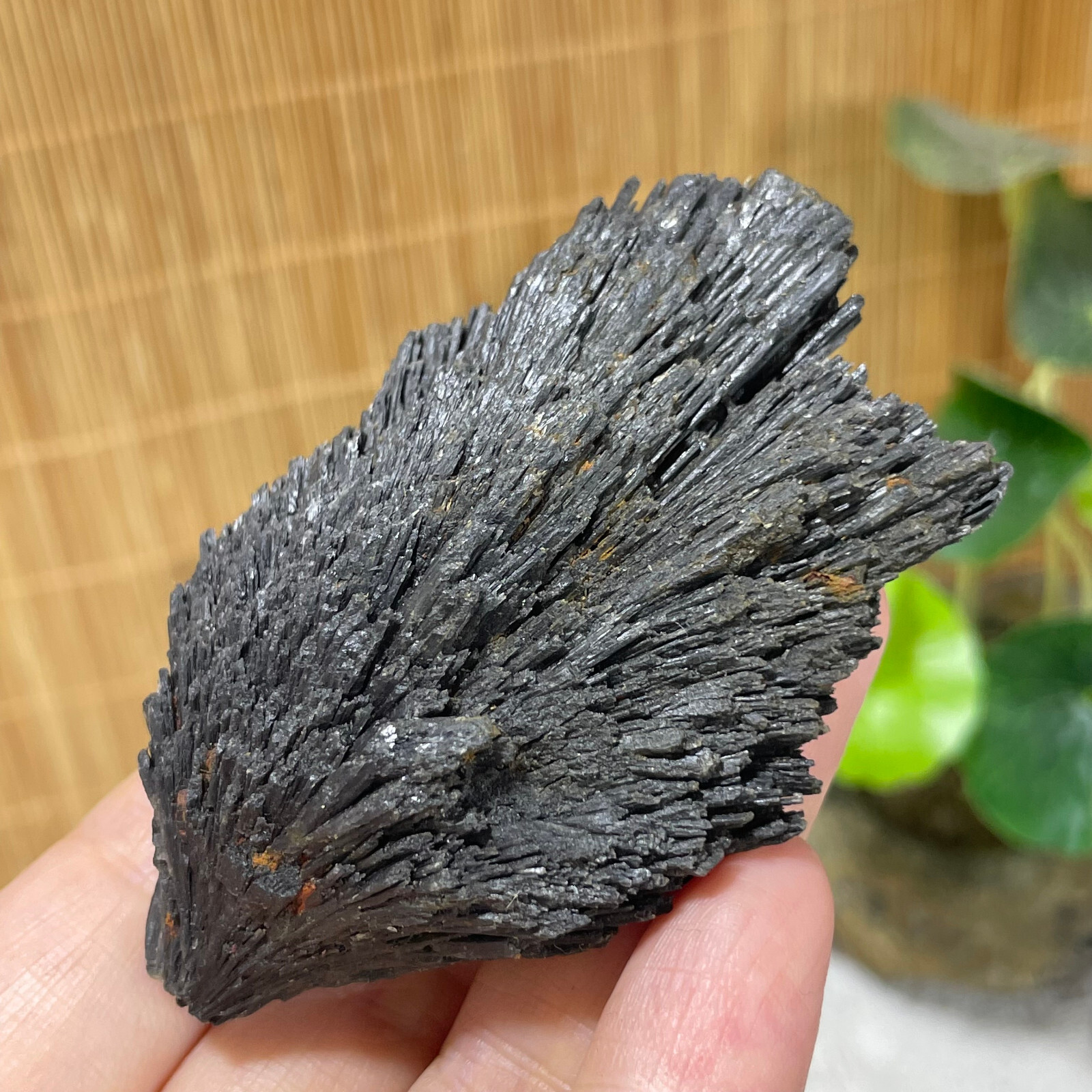 77g Natural Irregular natural black crystal cluster mineral specimen（dian qishi）
