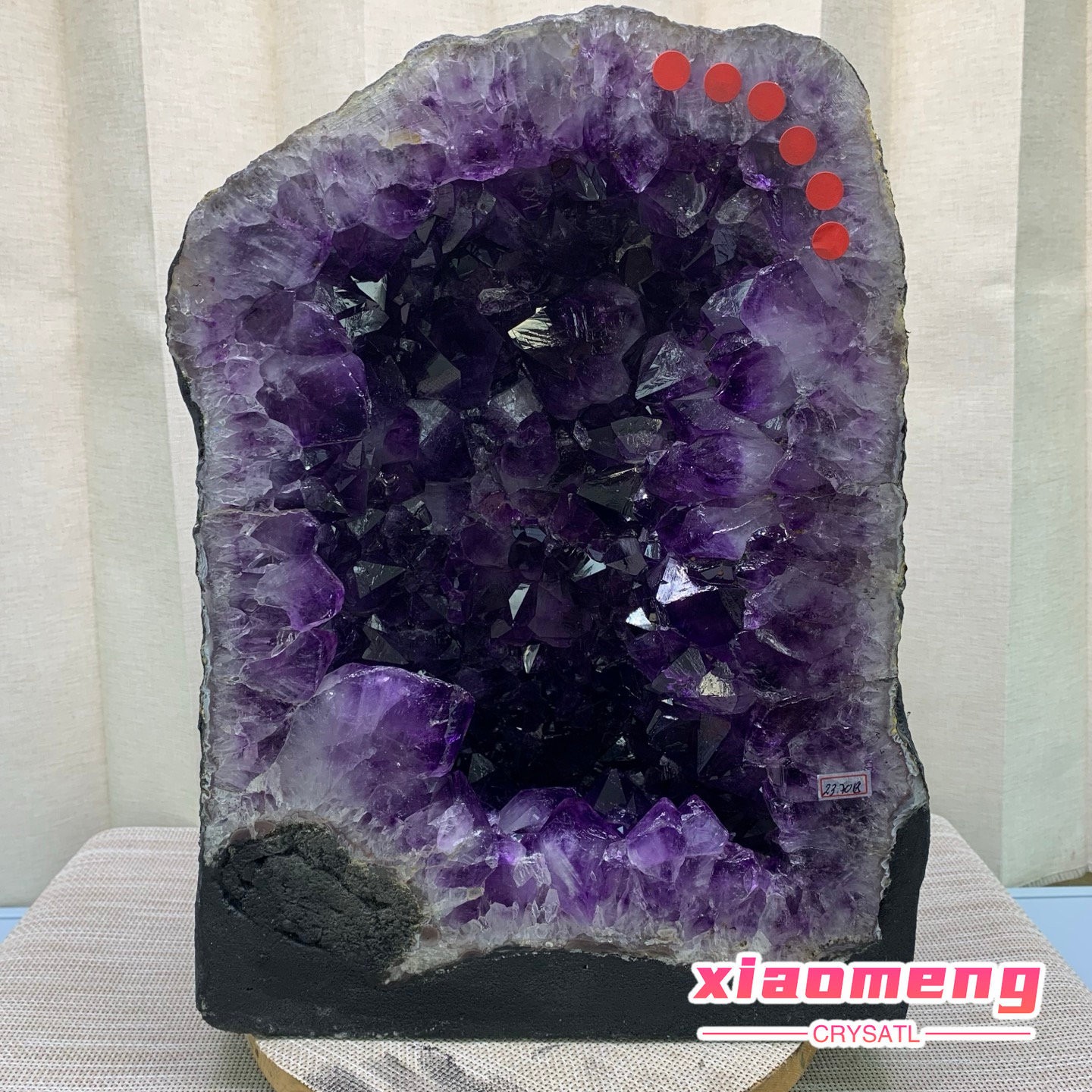 50LB Natural Amethyst Geode Quartz Crystal Cluster Cathedral Energy healing