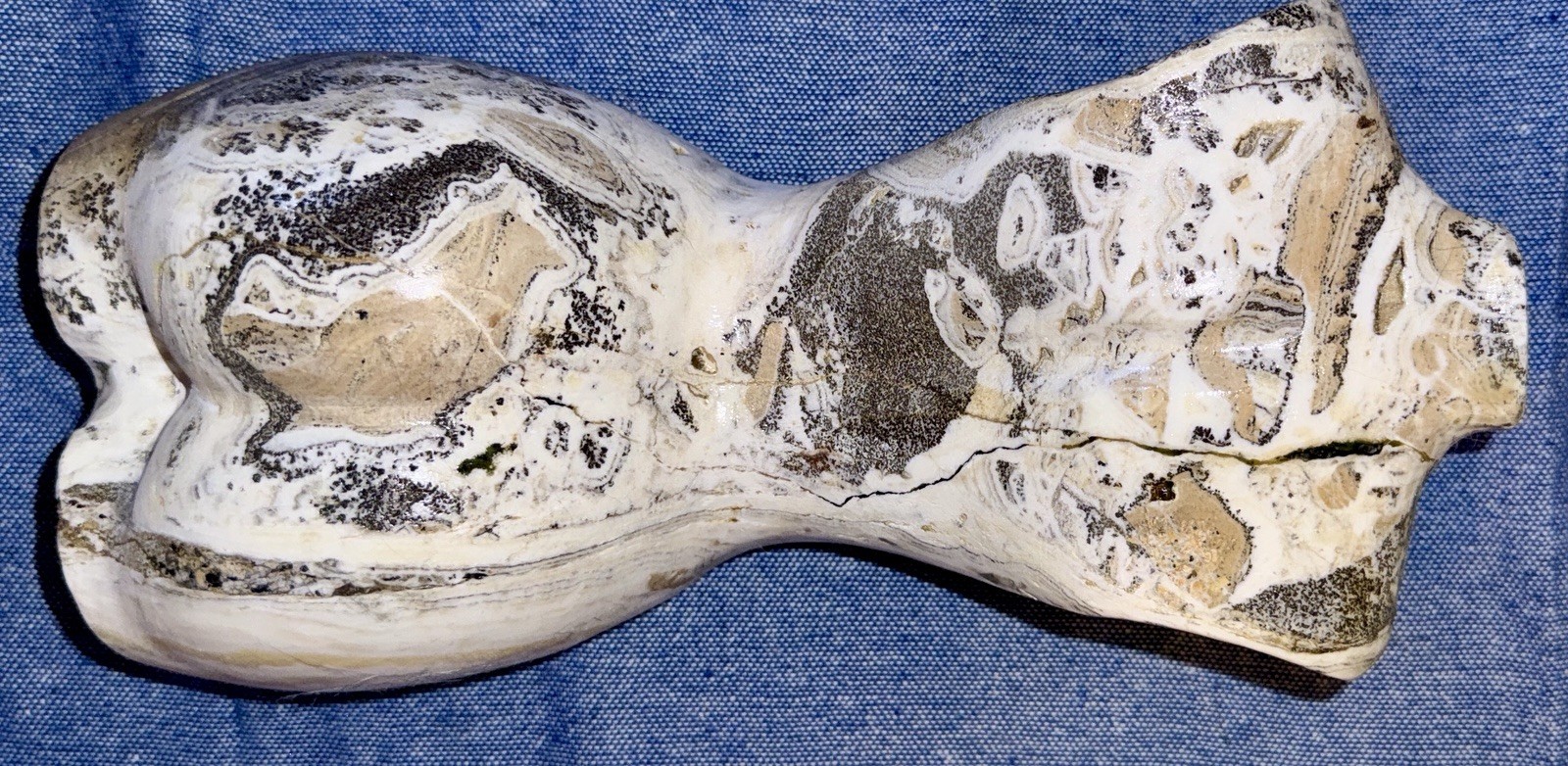 7lb 8oz Ocean Jasper Female Naked Body Carving With Drusy