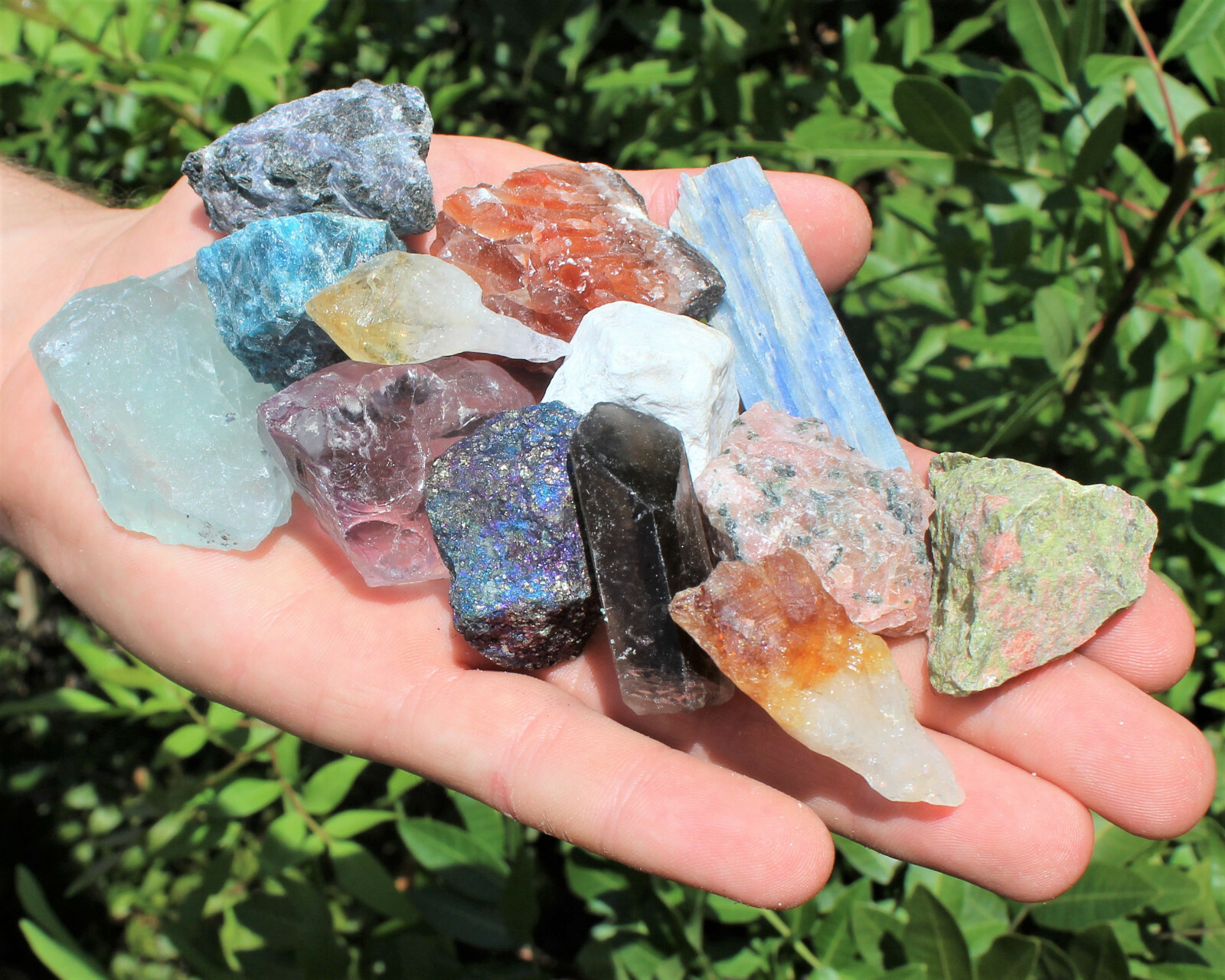 Bulk Mixed Crafters Collection: Gems Crystal Natural Rough Raw 2 lb Lot!