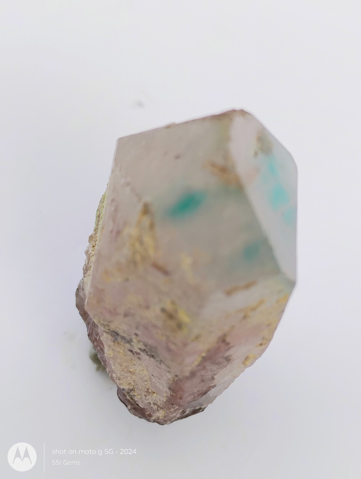 Ajoite Included Quartz Crystal