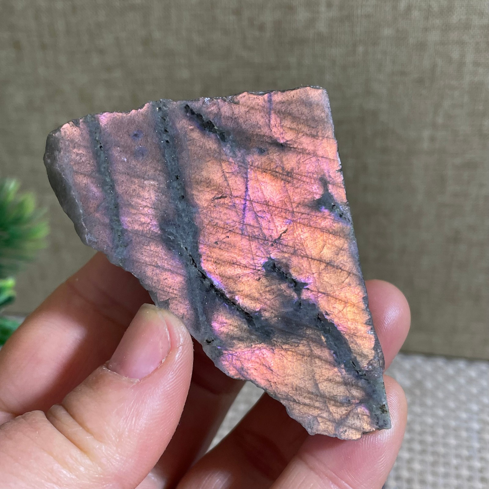 Natural Labradorite Crystal gemstone rough original Specimen 73g