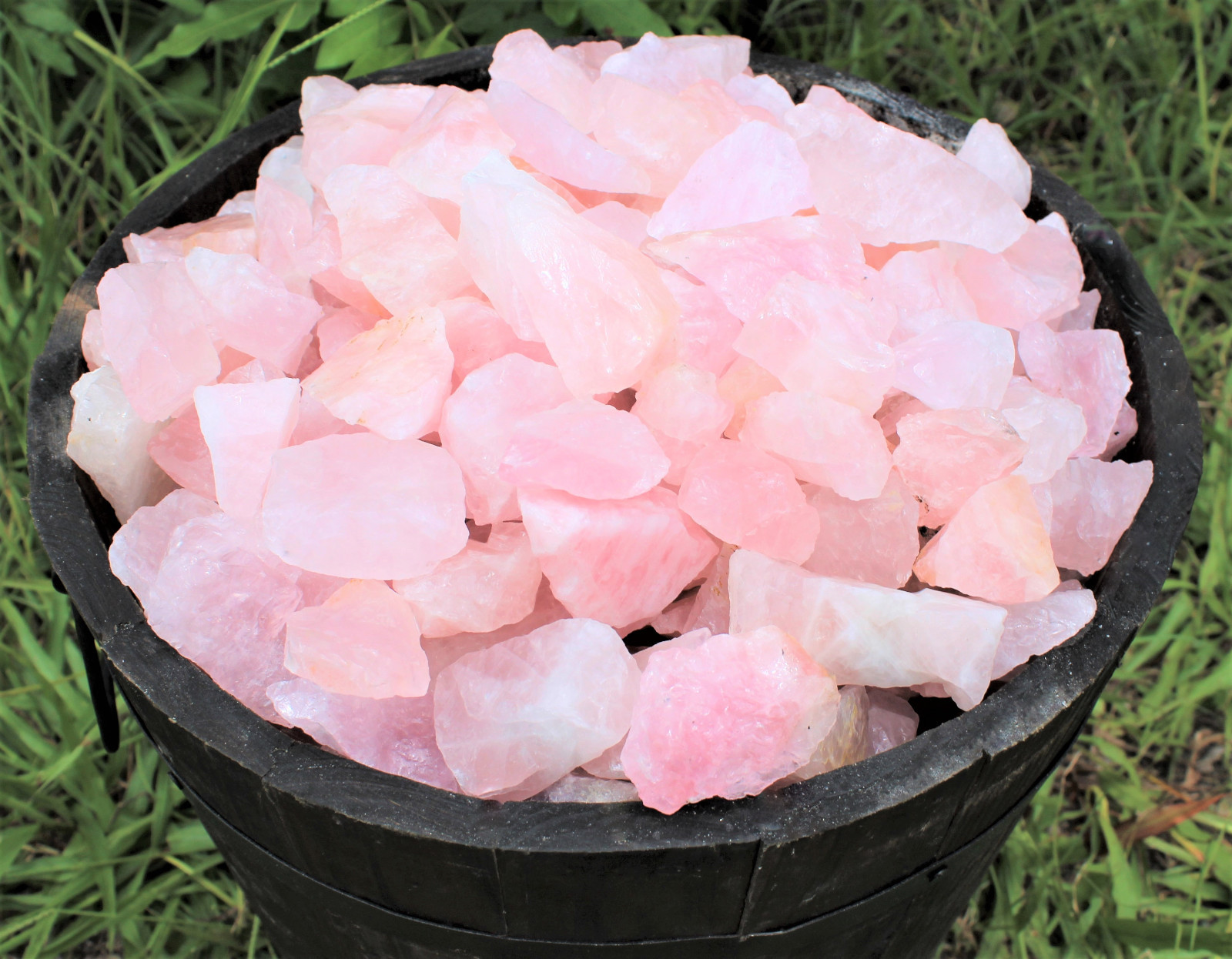 Single LARGE Rough Rose Quartz Raw Crystal Love Stone Natural Specimen (2″-3″)