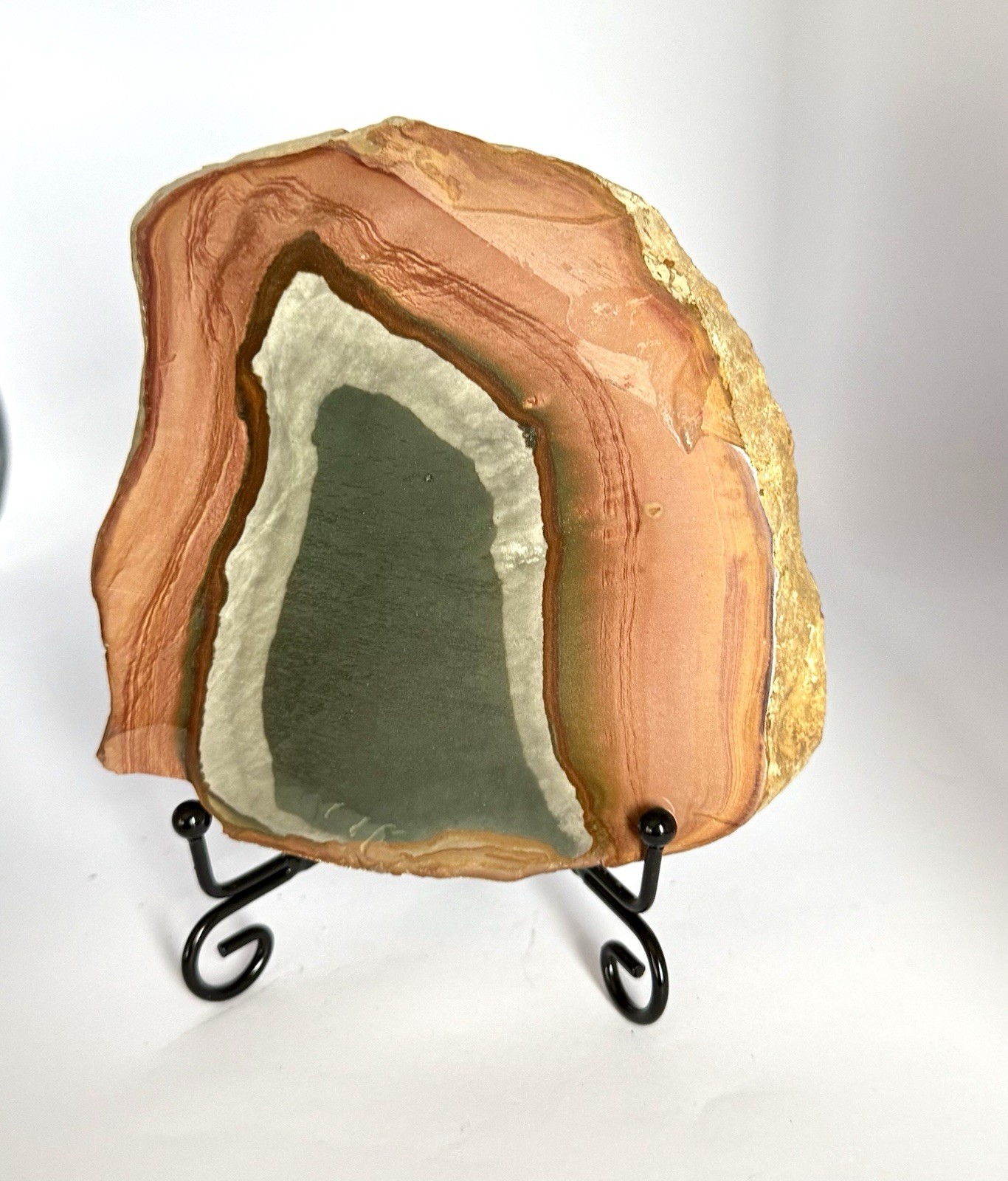 384g Polychrome Crystal Slab With Stand