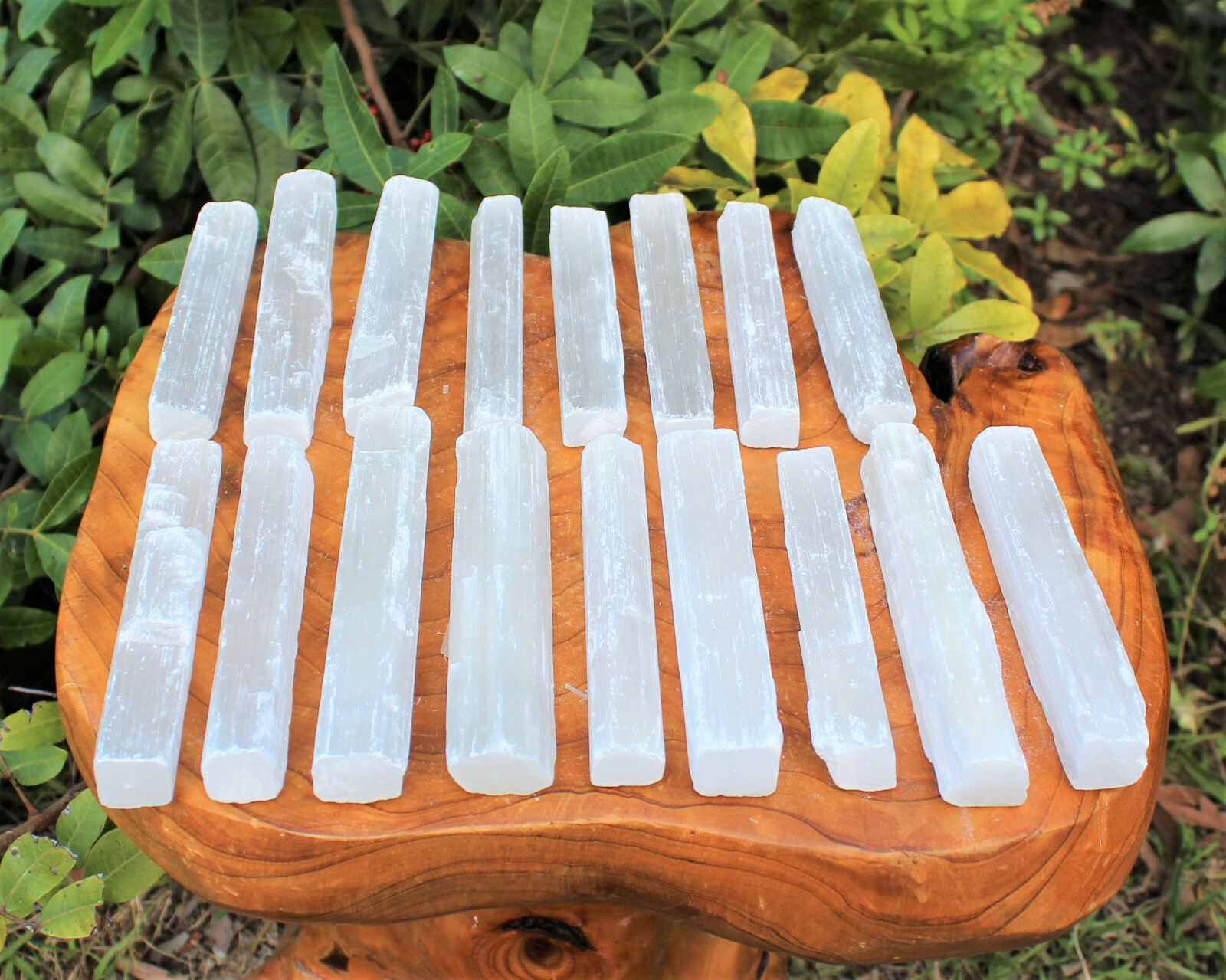 15 lb Bulk Wholesale Lot 5″ Selenite Sticks (Raw Selenite Crystal Wands, Logs)