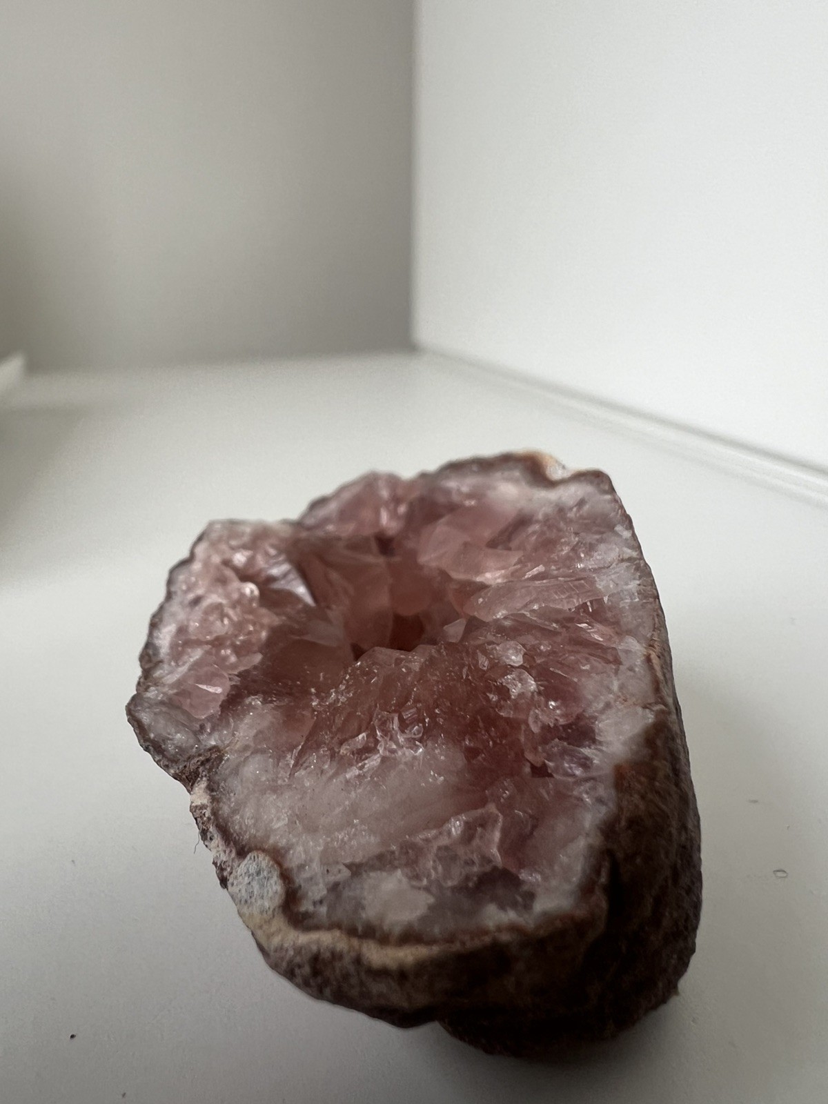 42g – Mini Pink Amethyst Geode Cave from Argentina