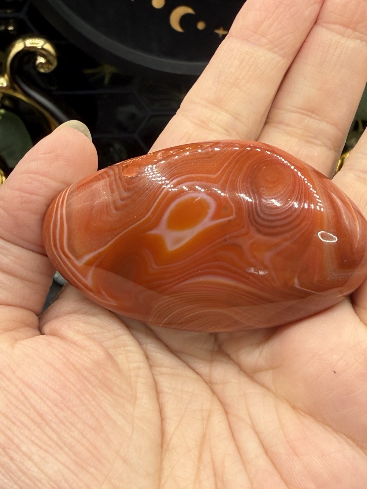 Natural Sardonyx Lg Palms/Freeform awesome patterns Free shipping