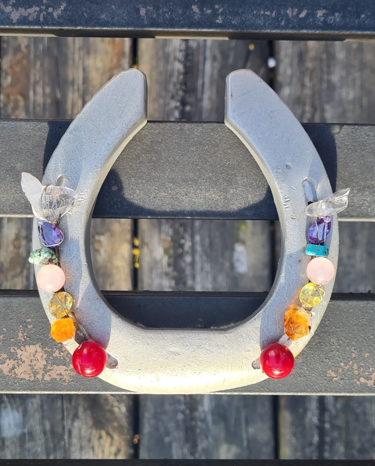 Chakra Alignment Aluminum Horseshoe Farmhouse Decor