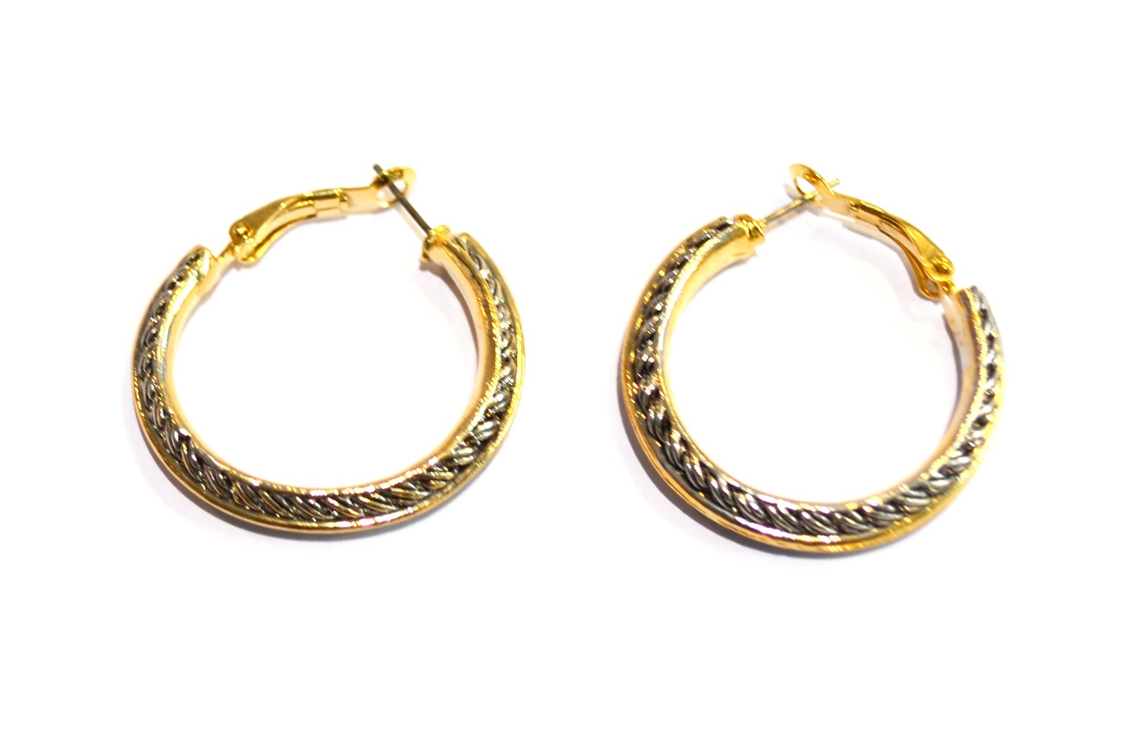 gold and silver hoop earrings Jewelry