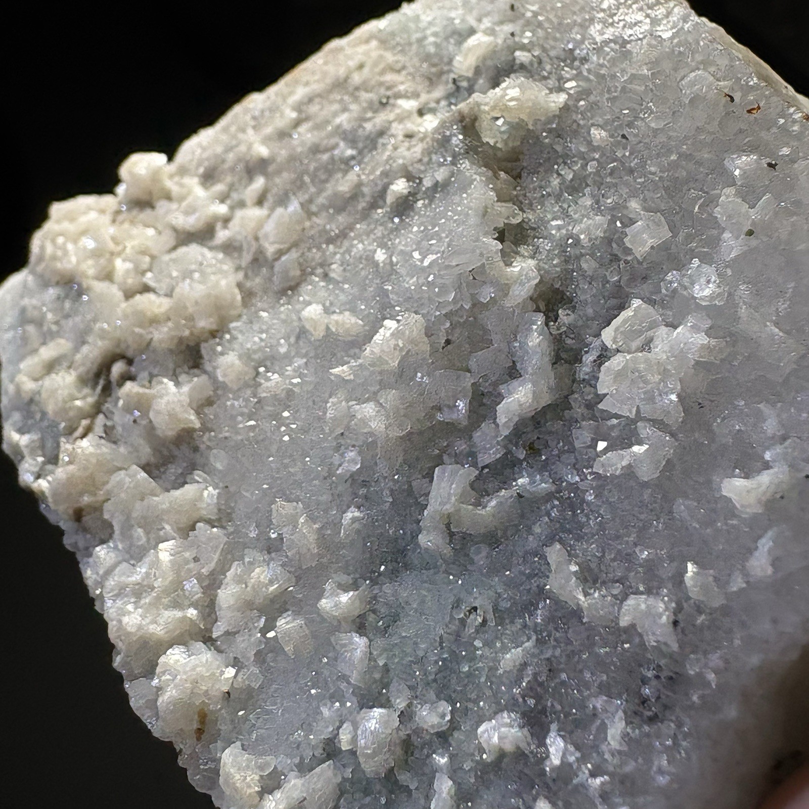 Natural Dolomite on Quartz Crystal Cluster Specimen Raw Mineral Healing I40