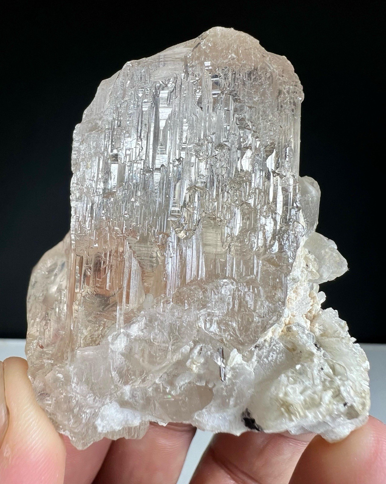 155 Gram Terminated Eye Clean Topaz Etched Topaz Huge Crystal From Skardu @PAK