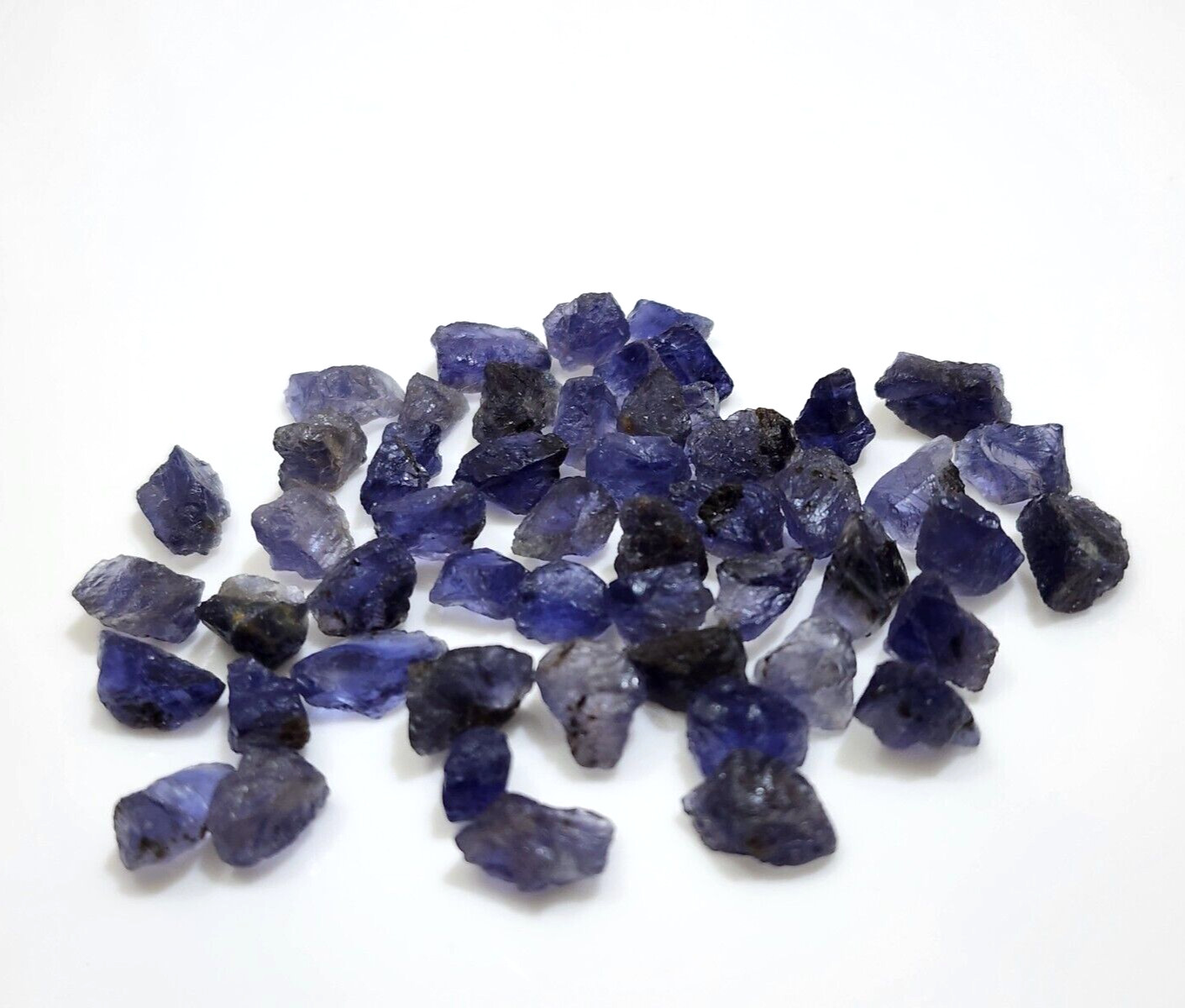 Gorgeous Iolite Raw 6-10 MM Size 50 Pcs Iolite Rough Loose Gemstone For Jewelry