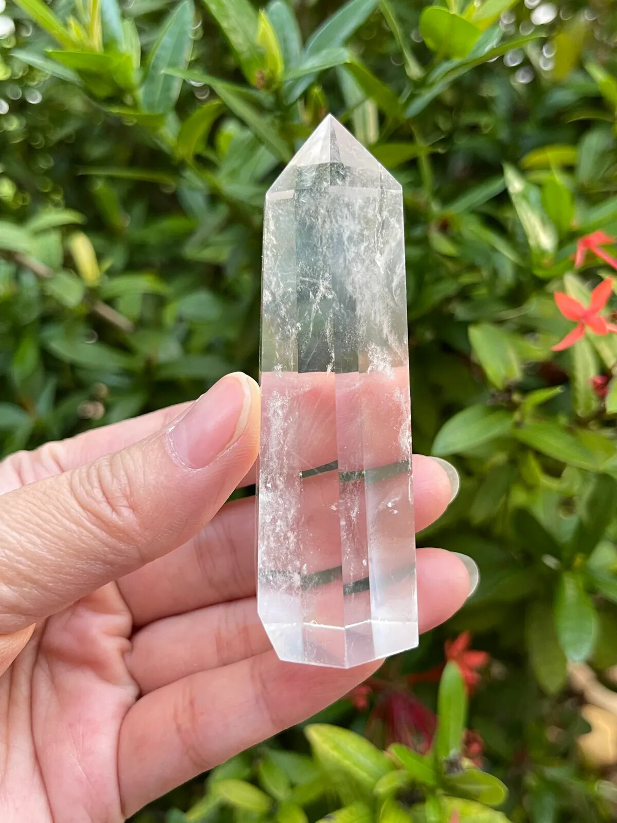 Premium Clear Quartz Points, Standing Polished Clear Quartz Point, Pick a Weight