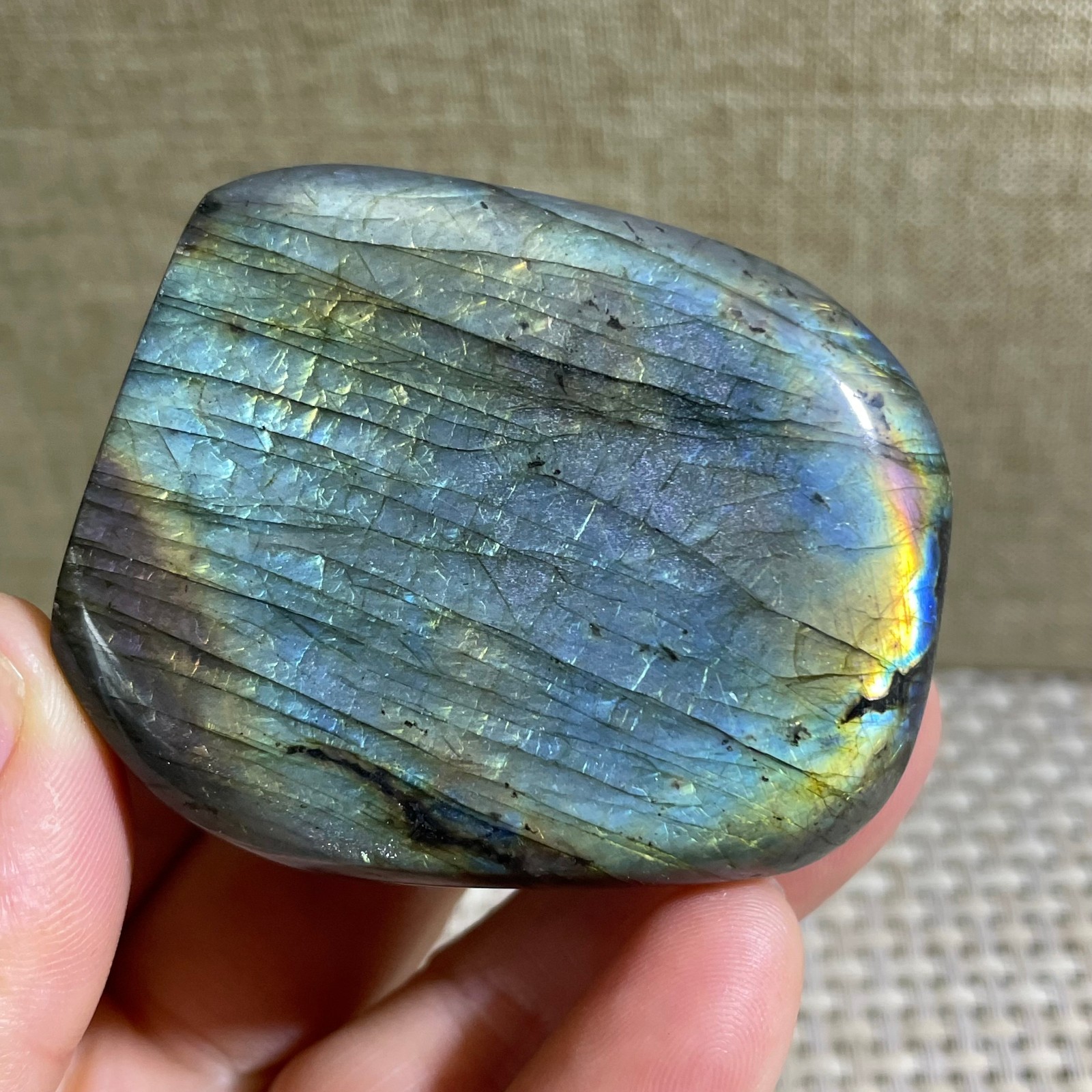 Natural Labradorite Crystal gemstone rough original Specimen 120g