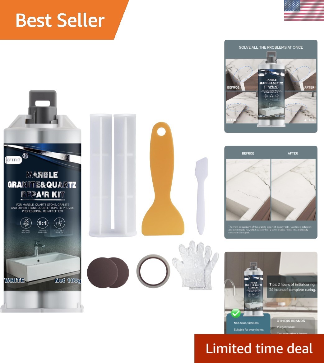 Acrylic Quartz Countertop Chip Repair Kit – Seamless Granite & Marble Fix
