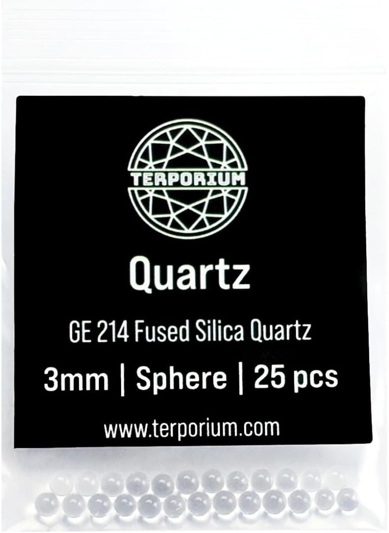 3Mm Quartz Spheres (Pack of 25) | 100% Quartz | Smooth Flawless 3Mm round Beads
