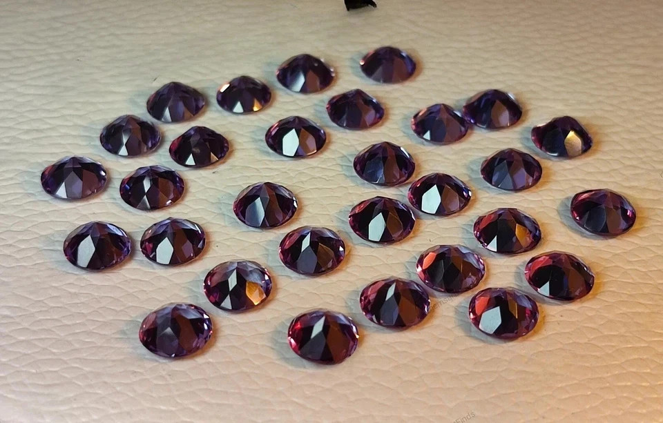 7×7 MM (10 Pcs) Natural Color Change Alexandrite Certified Loose Gemstone Lot