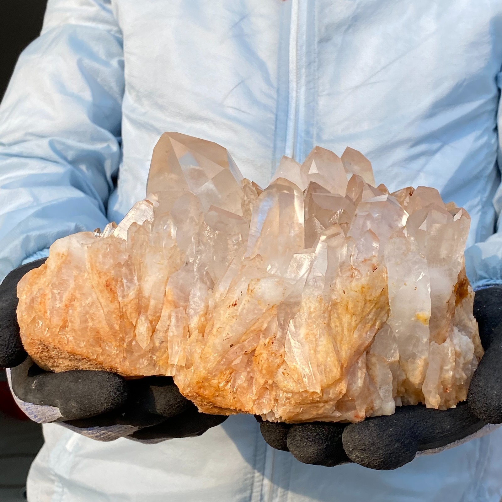 10LB Natural Clear White Quartz Crystal Cluster Rough Mineral Specimen Healing