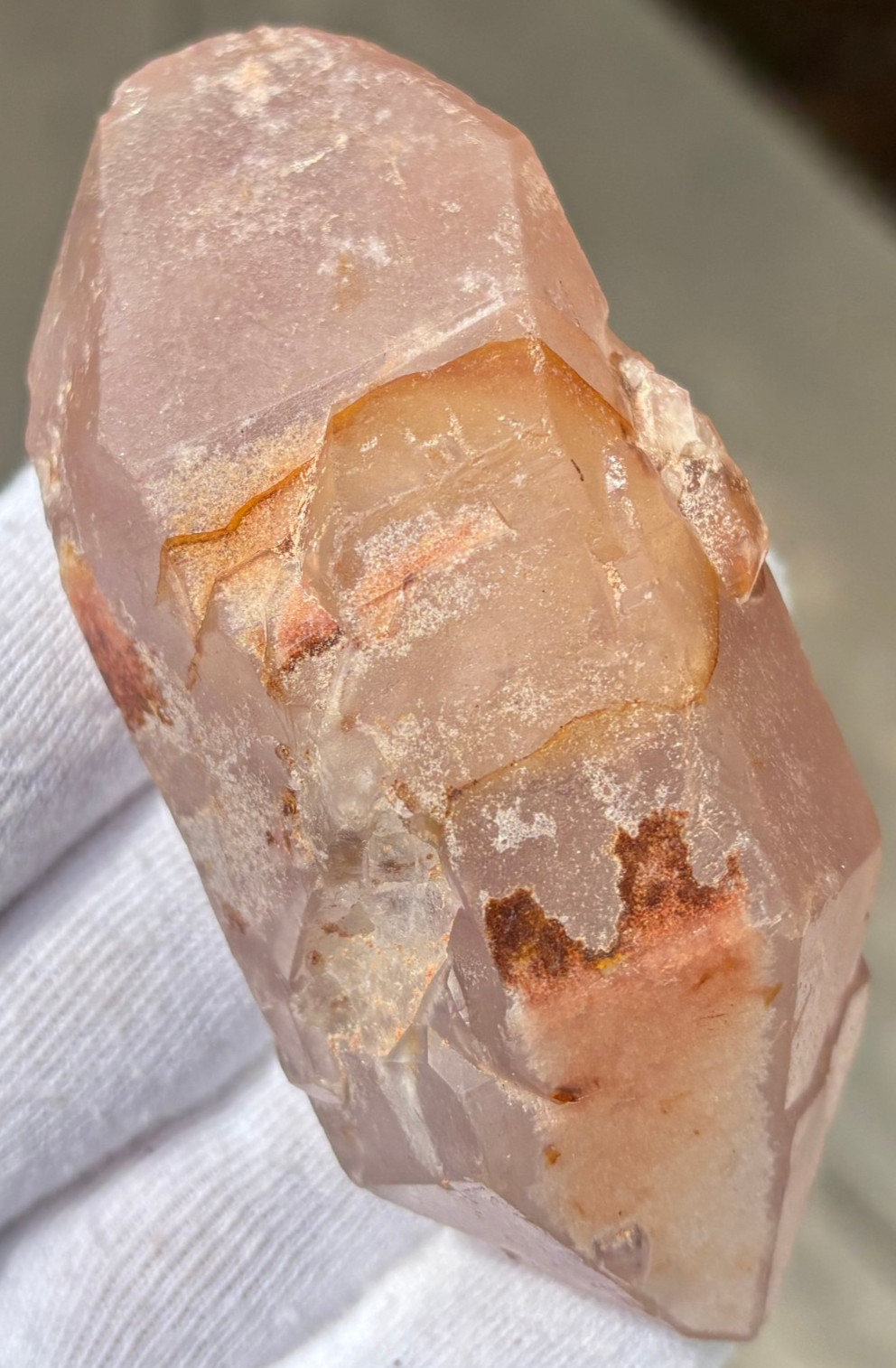 USA SALE *SEE VIDEO* 129g 3.39″ RARE LITHIUM DT QUARTZ POINT DOUBLE TERMINATED