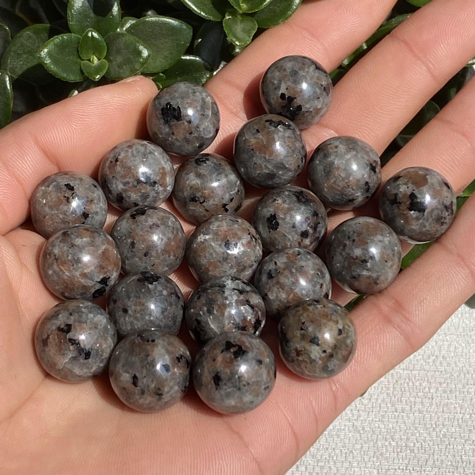 10pcs Natural Yooperite Ball Quartz Crystal Sphere 15mm+ Polishing Healing