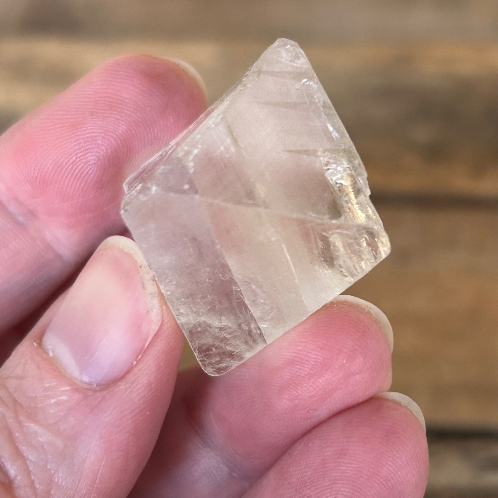 Clear Fluorite Octahedron Crystal 1.5″ Natural Fluorite Crystal Specimen Mineral