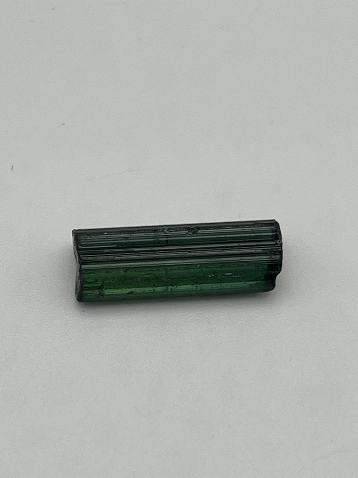 Green Tourmaline Crystal 3/4 Inch By 1/4 Inch