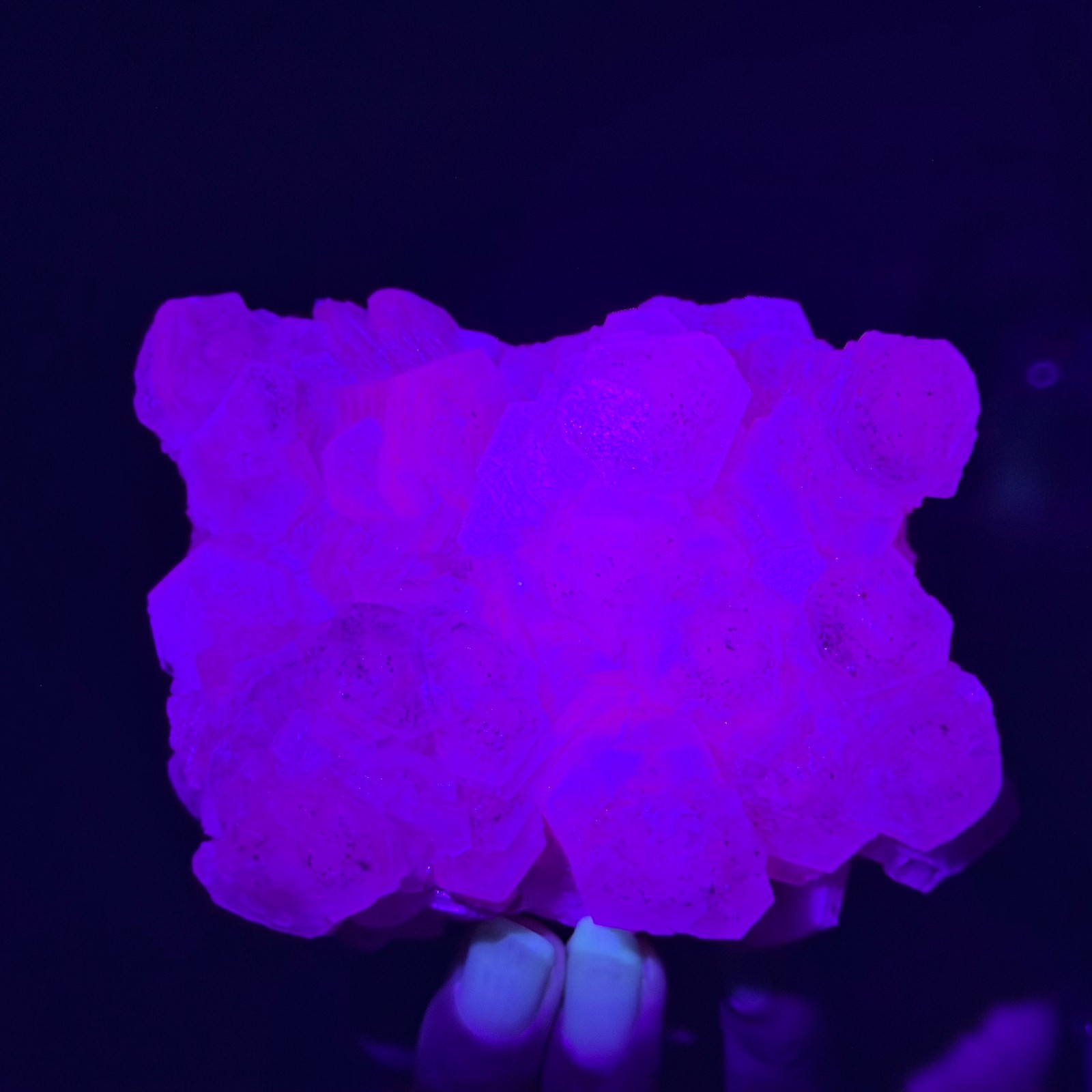 1.11LB Natural String of Copper Coins Calcite/Fluorescent Glow Under UV Light