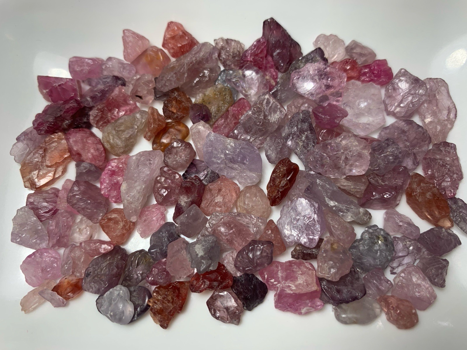 300Ct Beautiful Natural Mix Color Spinel Rough From Burma