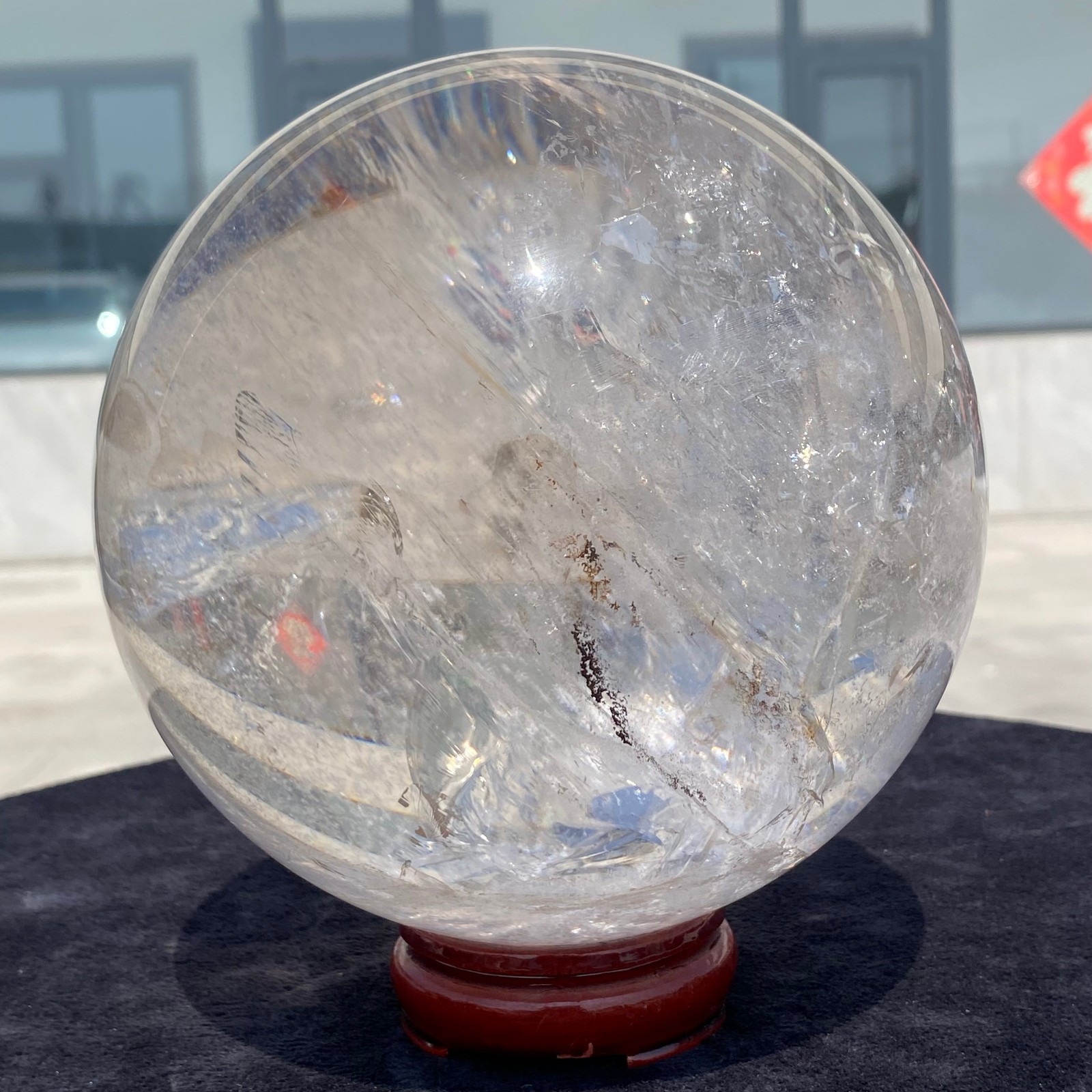 11.24LB white crystal transparent quartz crystal ball Reiki repair