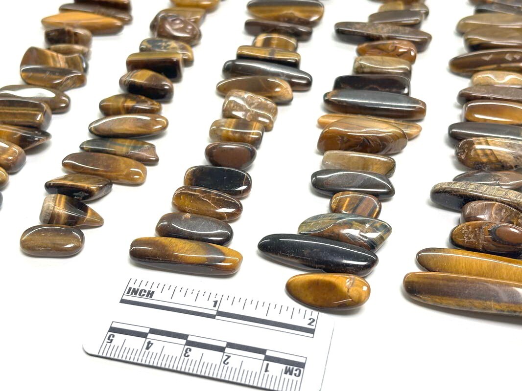 100pcs Bulk Tinger Eye Stone Polished Points & Pieces Jewelry Gemstone DIY