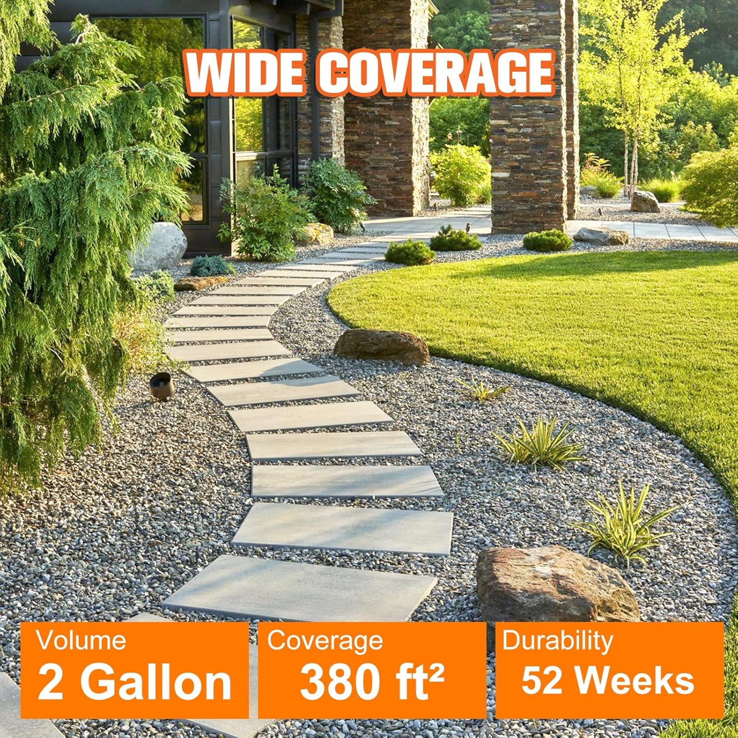 Concentrate Mulch Binder Rock Glue 2 Gallon Pea Gravel Binder Landscape Adhesive