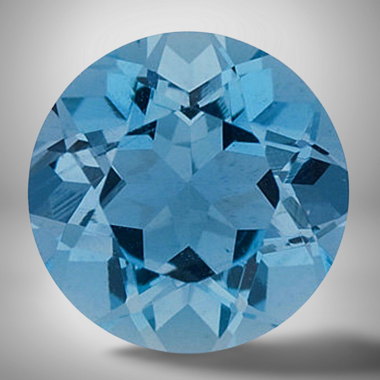 Aquamarine Round Cut Gemstone 2.1 Cts – 9 mm Flawless Precious Jewelry Gem