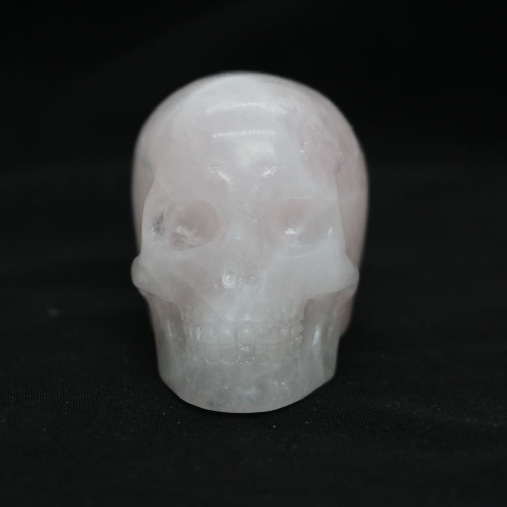 2″ ROSE QUARTZ CRYSTAL Carved Crystal Skull Realistic Healing Randomly Send 1pc