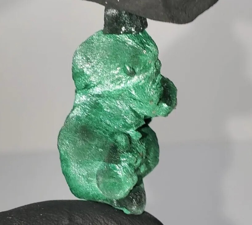 18g Velvet Malachite Silky Fibrous Malachite Specimen, Congo