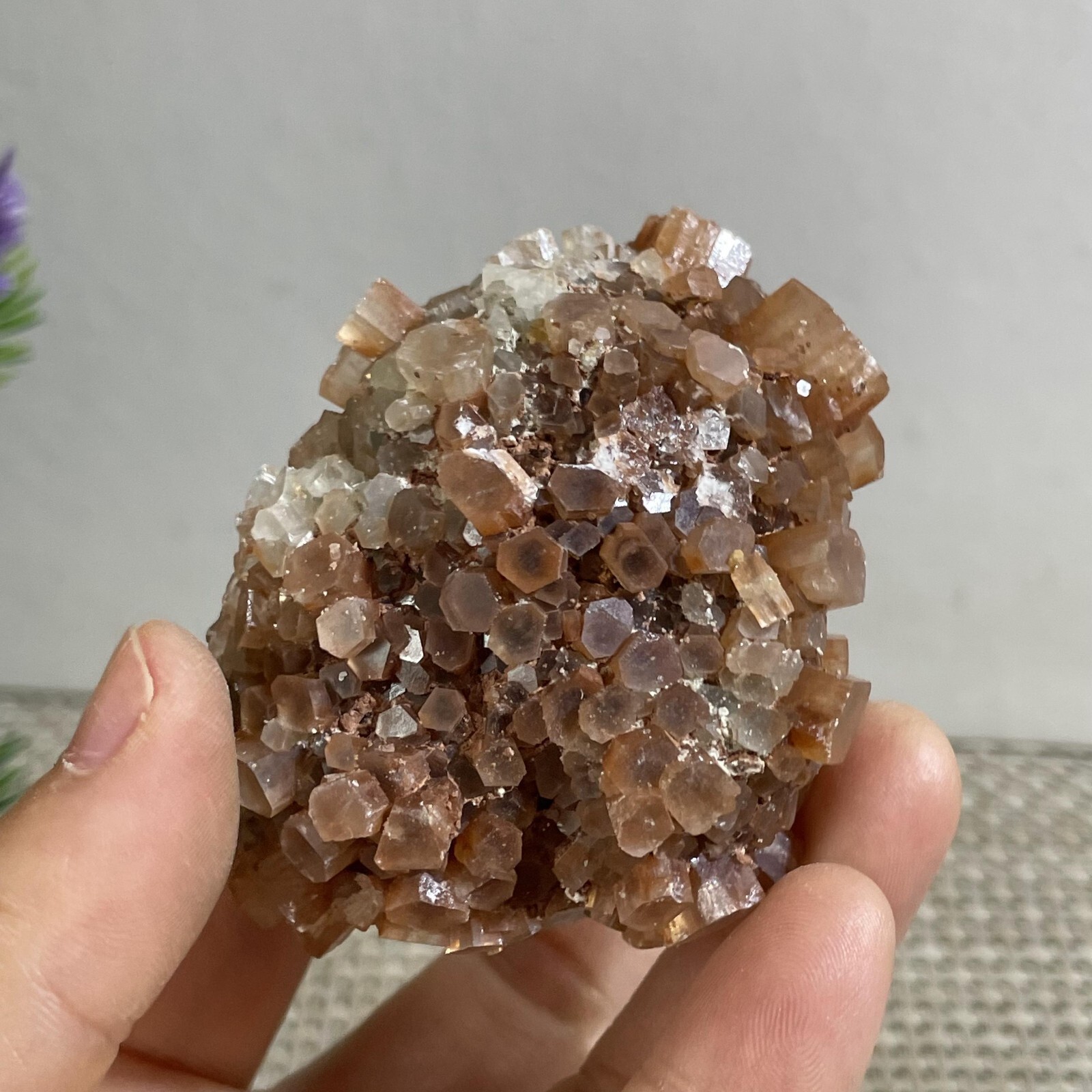 136g NATURAL ROUGH RED ARAGONITE CRYSTAL CLUSTERS FROM MOROCCO