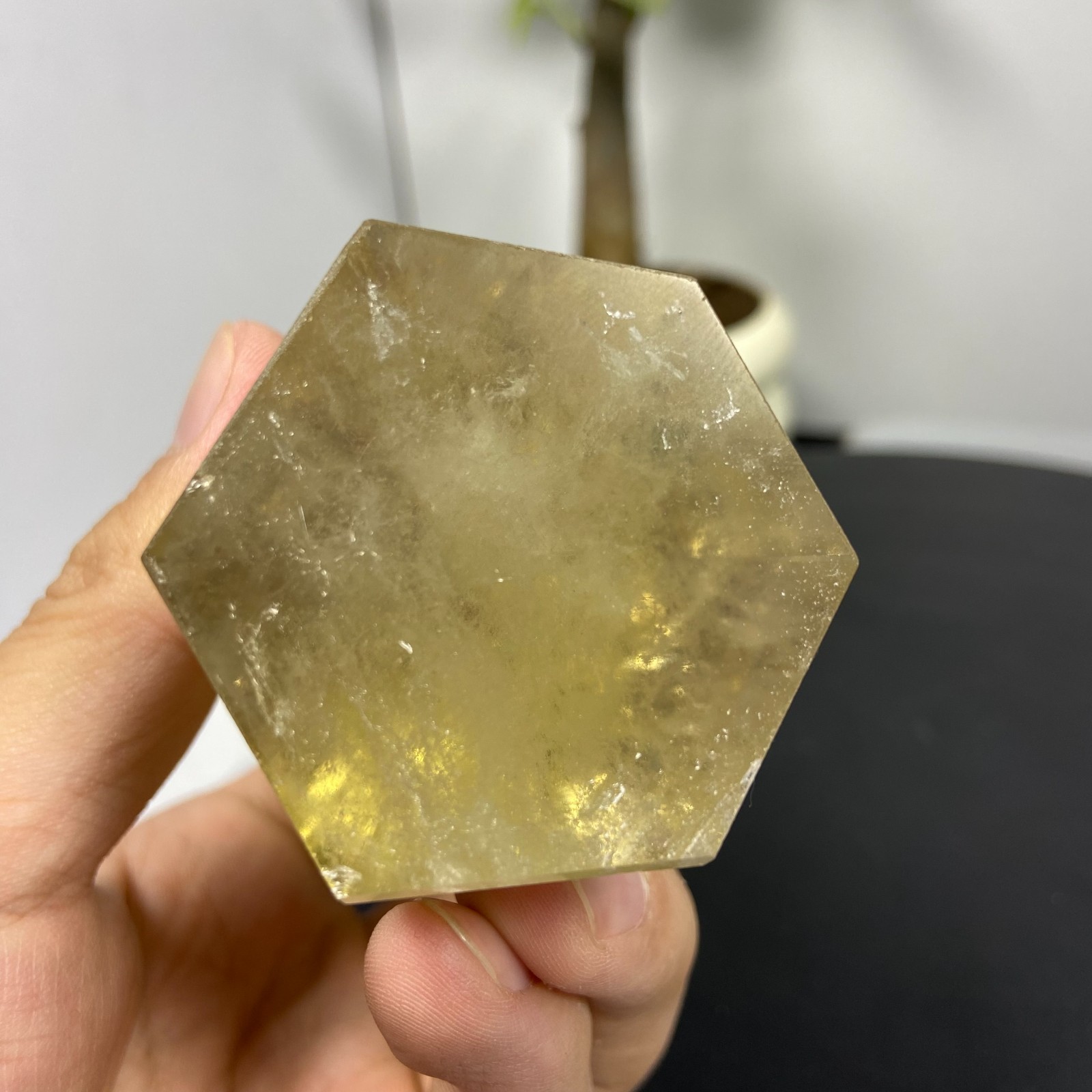 290g Natural smoky Citrine Obelisk Quartz Crystals specimen tower Healing Gems