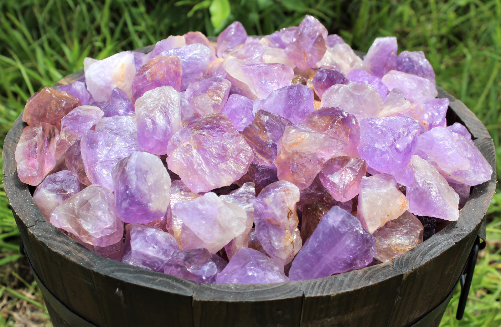 5 Pieces 1″ – 2.5″ Rough Amethyst Natural (Brazil) Gemstone Raw Crystal Healing