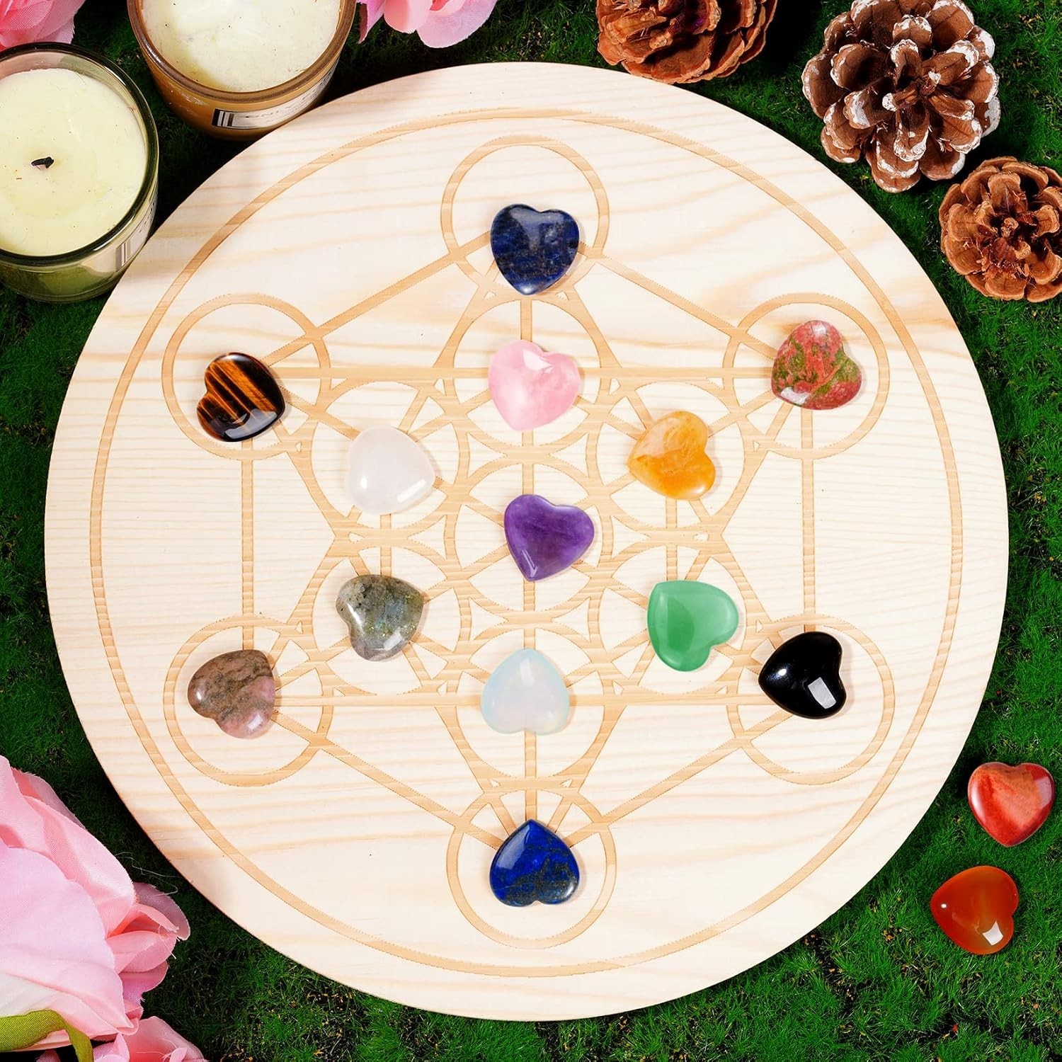 15 Heart-Shaped Healing Crystal Stones for Chakra Balancing and Anxiety Relief