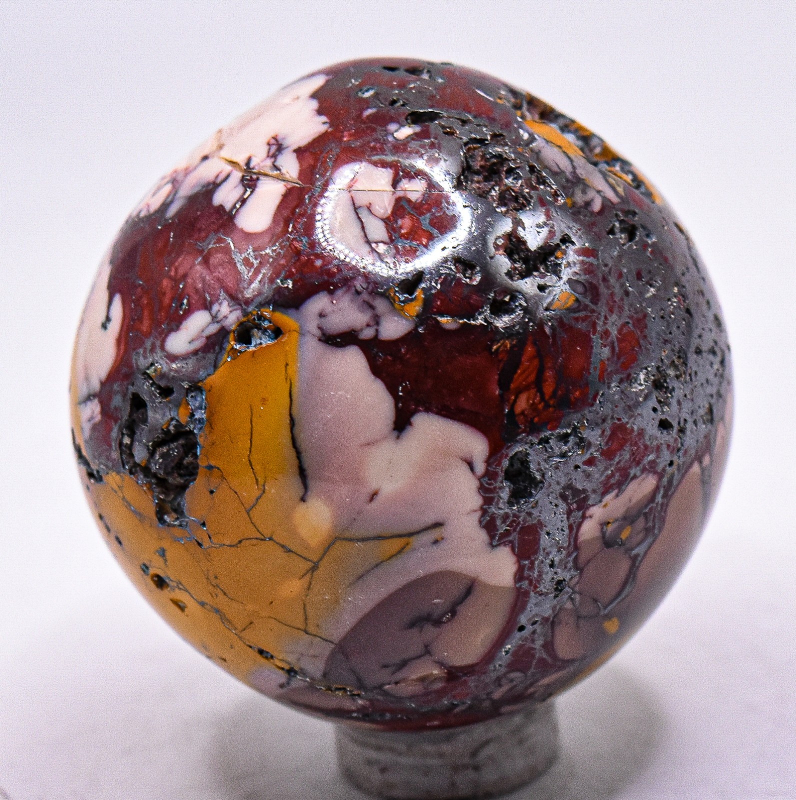 45mm 120g Mookaite Jasper Sphere Polished Natural Crystal Mineral Ball Australia