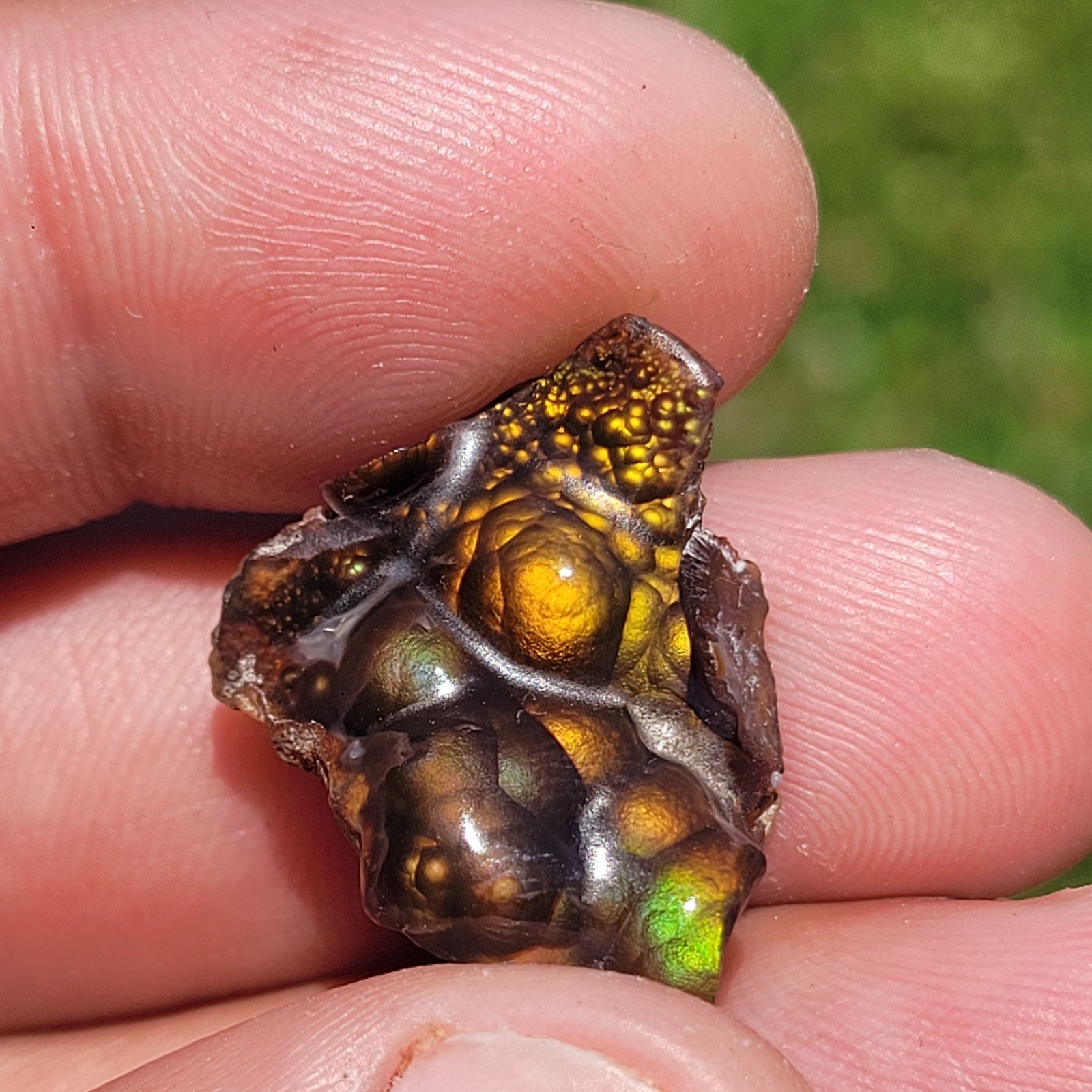 High Quality AAA Polished Fire Agate specimen 3.6gram 18ct