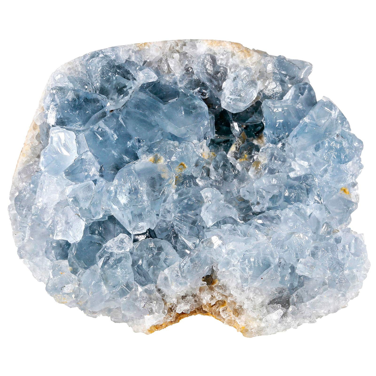 Natural Raw Blue Celestite Mineral Healing Crystal Cluster Geode Irregular Ho…