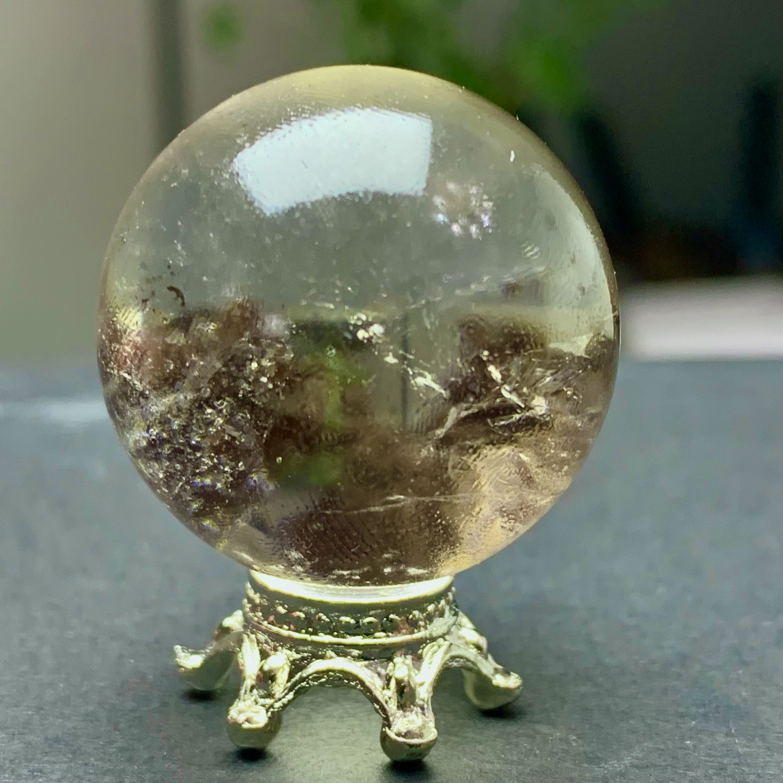 29G Natural Beautiful Higher Quality Garden Quartz Crystal Sphere Restoration