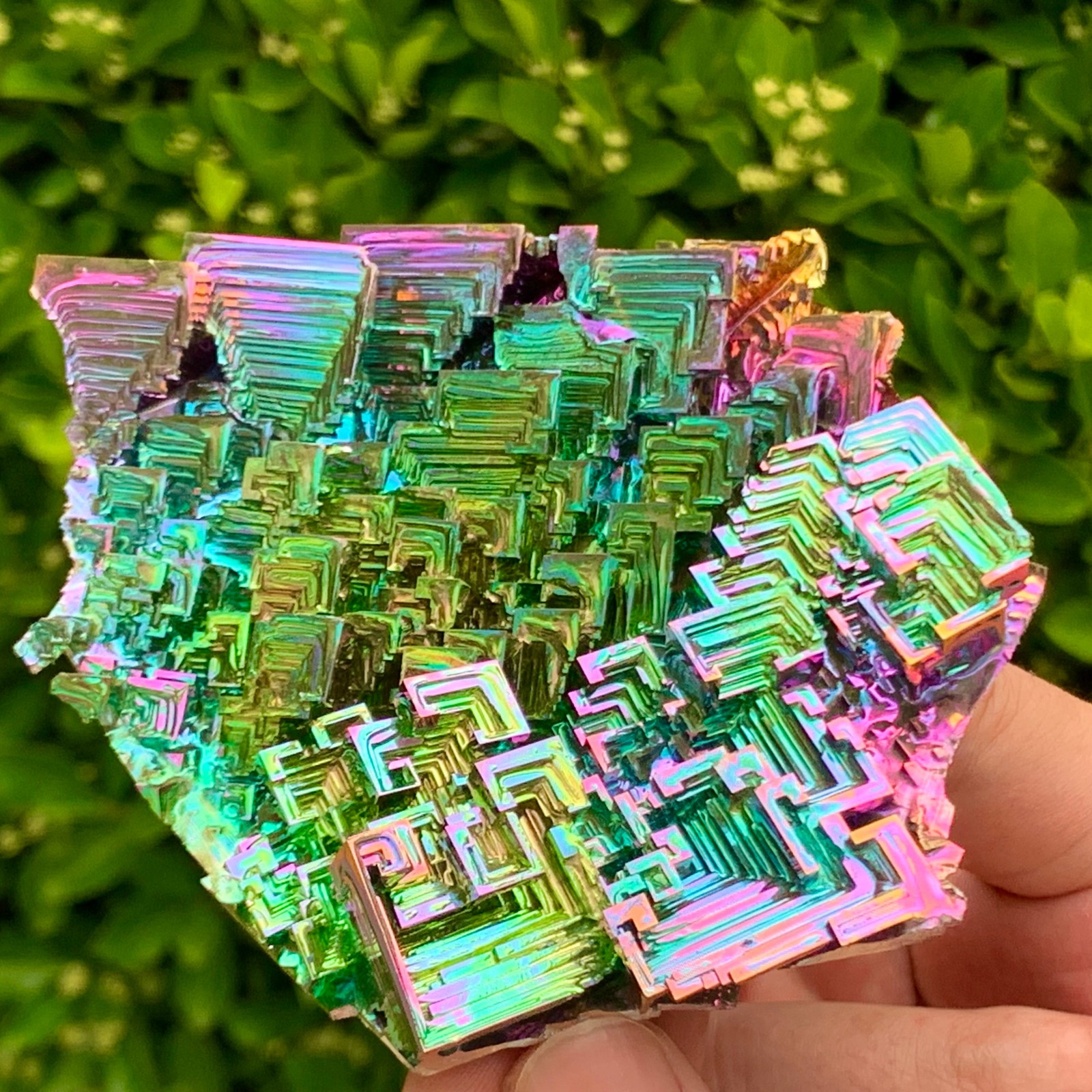 252G ram Bismuth rainbow crystal elementBi gemstone Mineral specimen healing