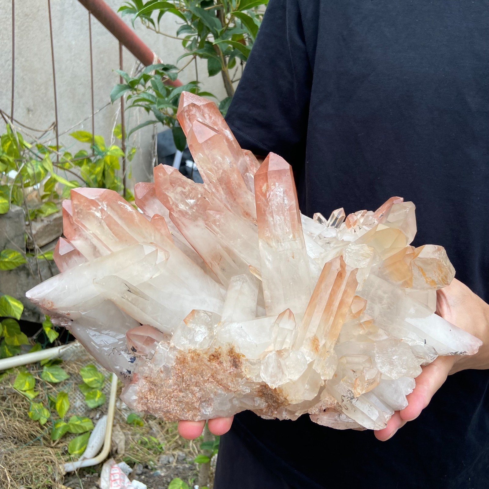 14.3lb Natural Clear White Quartz Crystal Cluster Energy Healing Specimen