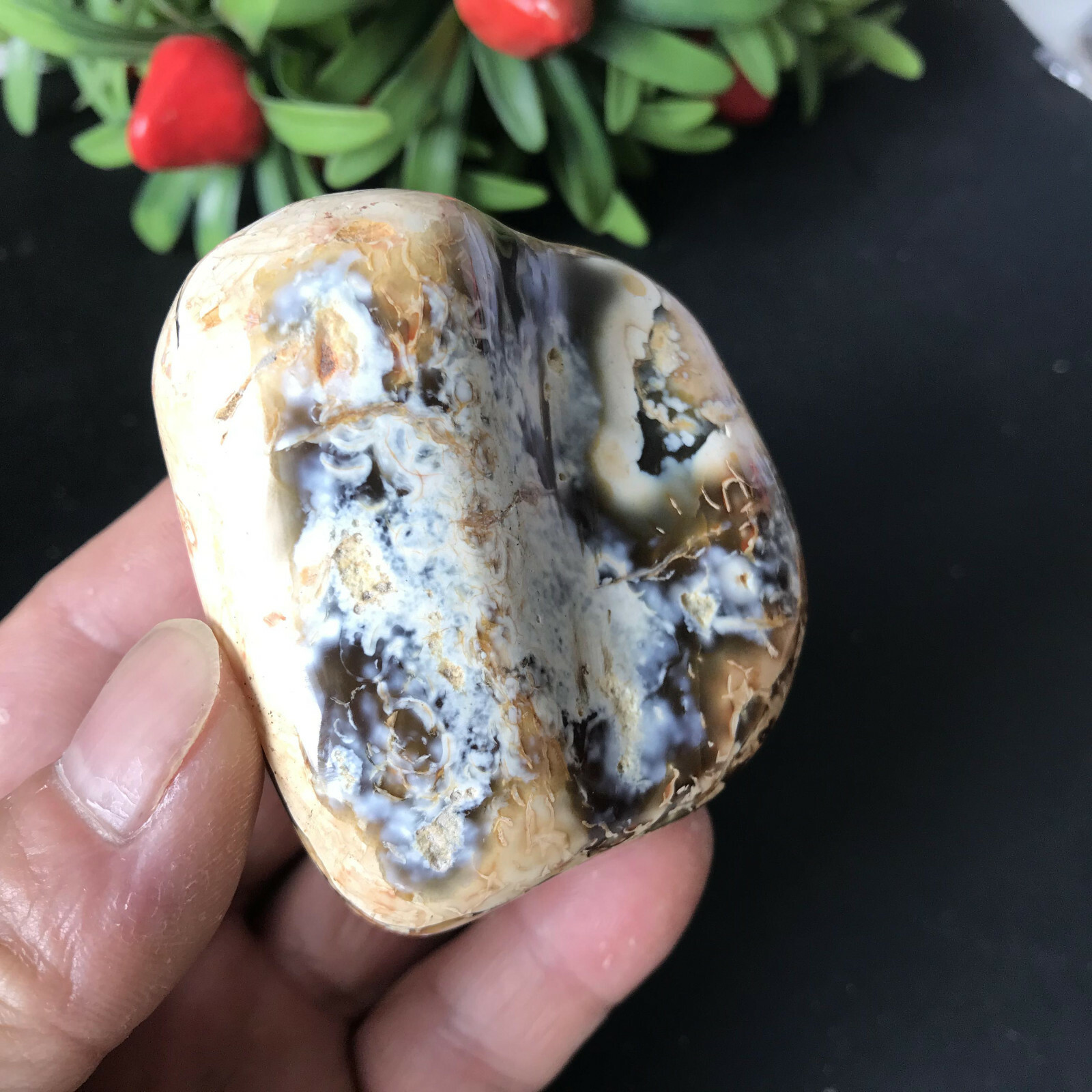204gRare Beautiful Colourful agate Geode polishing furnishingarticle8560