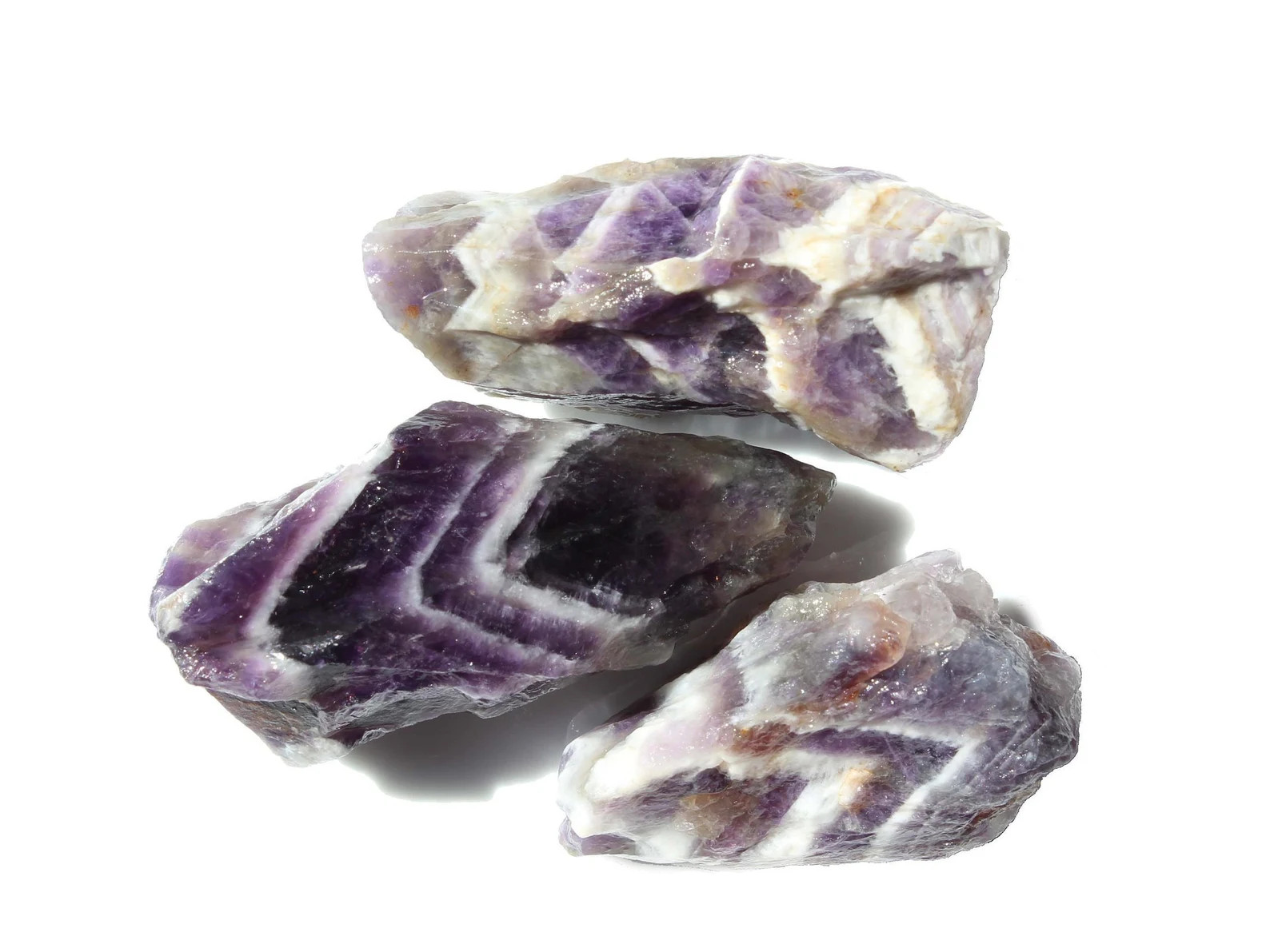 Chevron Amethyst – Rough Rocks for Tumbling – Bulk Wholesale 1LB options