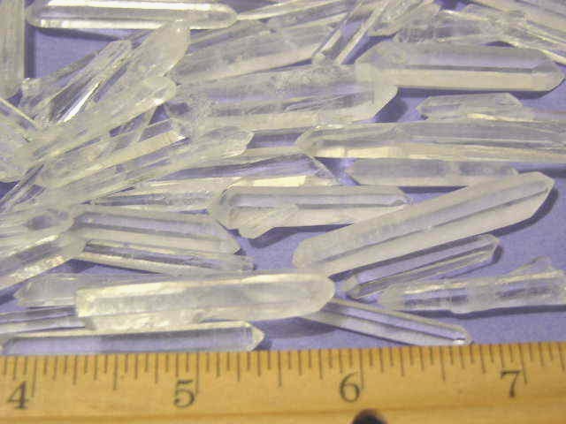 Quartz terminated crystals all natural clear Tibet 20 crystal lot 3/4-1 1/2″