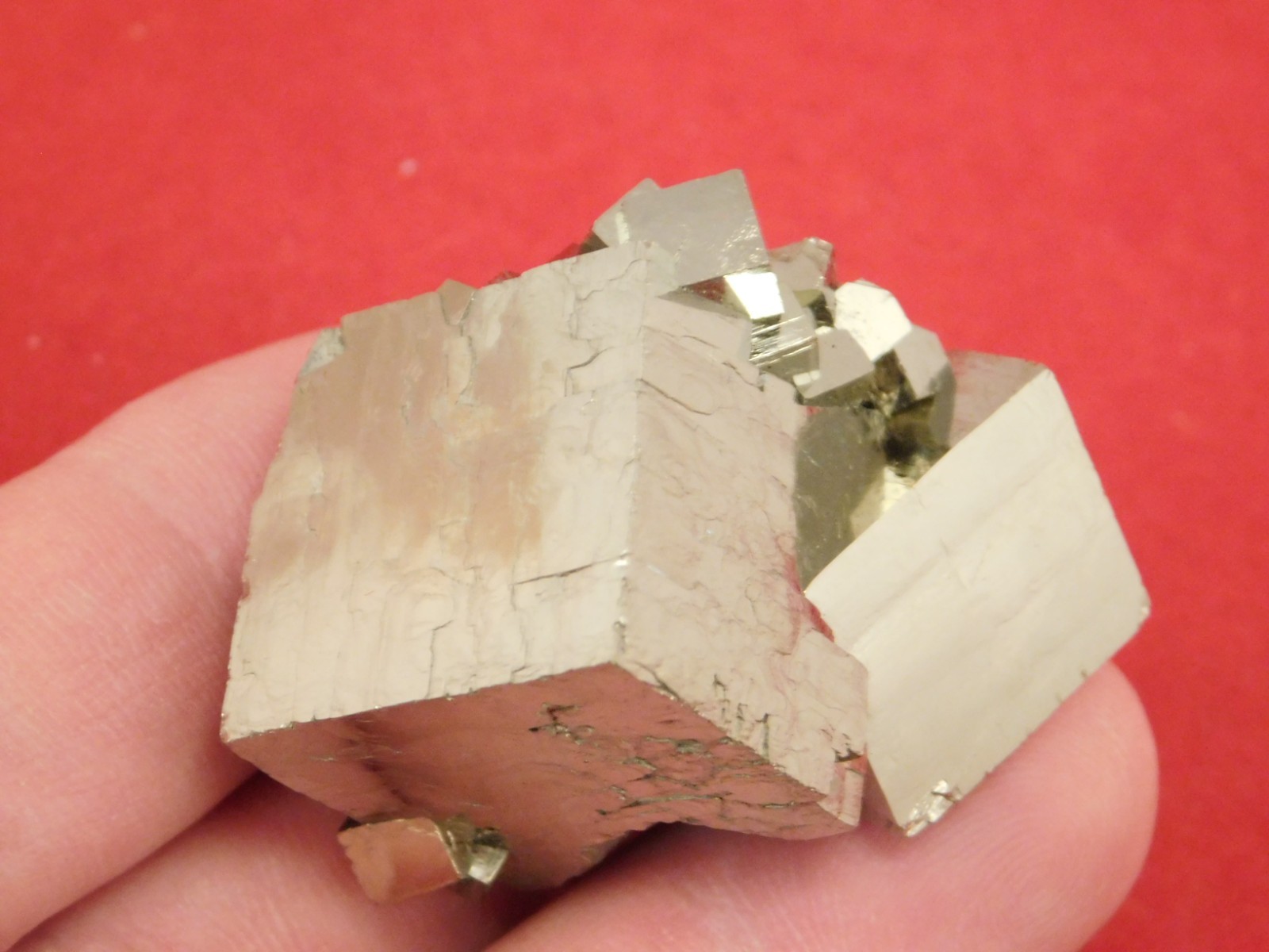 PYRITE Crystal CUBE Cluster 100% Natural Huanzala Mine Peru 84.9gr