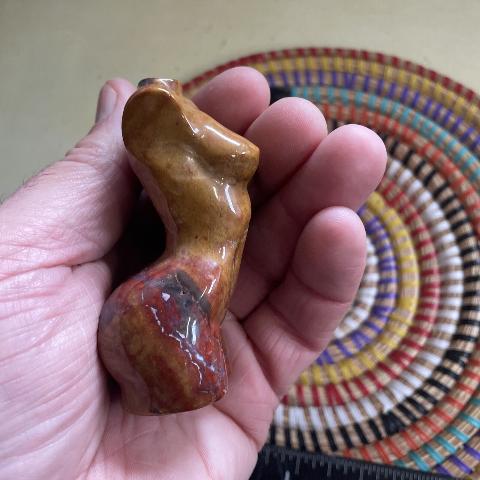 Ocean Jasper Lady Body Crystal Carving – Women Body Goddess Approx 8cm #6