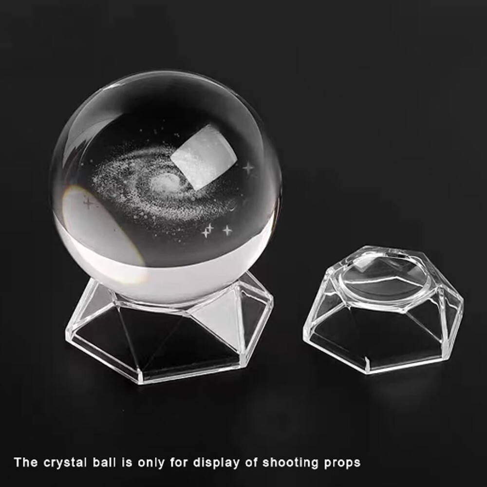 10PCS Acrylic Clear Display Stand Sphere Holder For Crystal Ball Base New